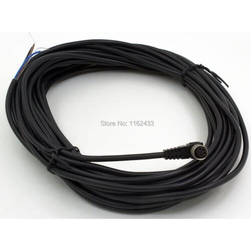 FSC8-FB-4 M8 10m PVC cable sensor connector 4 pins bend female head for M8 NPN PNP NO+NC proximity sensor switch