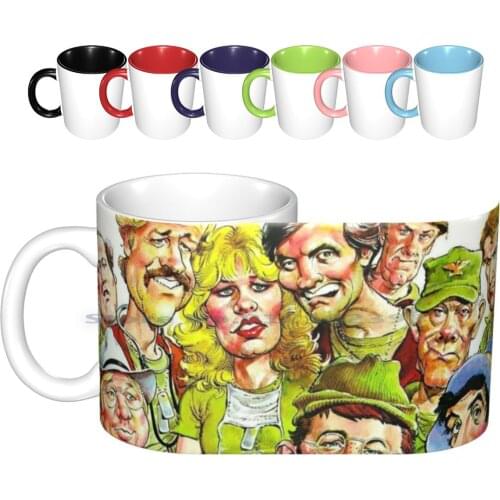 M A S H 4077 Ceramic Mugs Coffee Cups Milk Tea Mug Mash M A S H 4077 Military Green Mash 4077 Heather Green Birtday Vintage
