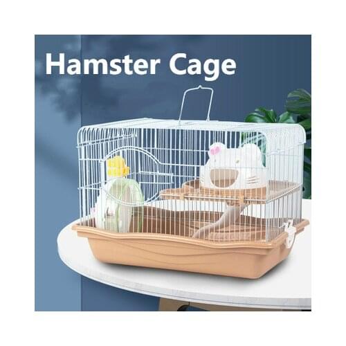 Hamster Cage Double Cat Head Cage Golden Silk Bear Nest Plus Size Toy Hamster Cage Villa Available In All Seasons