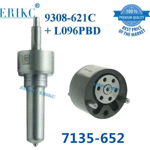 ERIKC 7135-652 Injector Kit Nozzle L096PBD Valve 9308-621C for EJDR00301Z EJBR00001Z EJBR00401Z EJBR01001D EJBR00101Z EJBR00201Z