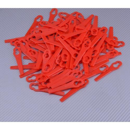 LETAOSK 100PCS Trimmer Blades Pendants Plastic Fit for LIDL Florabest FRT18A FRT18A1 Art 46155 FRT20A1