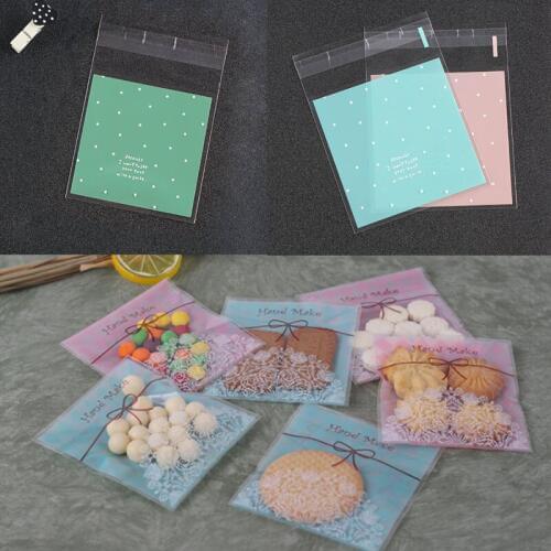 Moon Cakes Cookie Baking Packaging Bags Fresh Dots Gift Candy Bag Plastic Wedding Birthday Party Biscuit