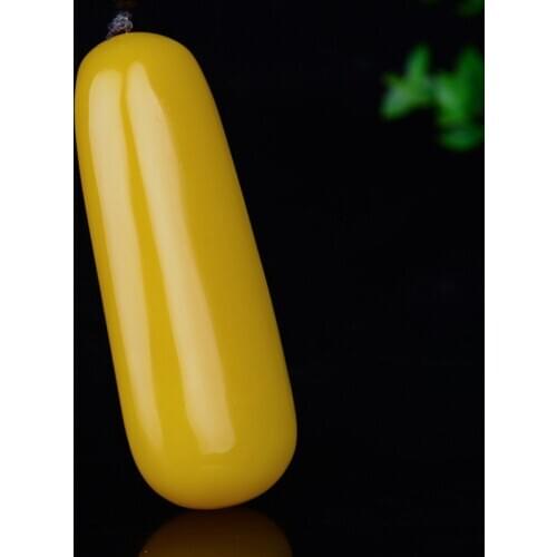 Natural Yellow Jade Rough Stone Jade Pendant Jewelry Lucky Exorcise evil spirits Amulet Jade Pendant Jade Fine Jewelry