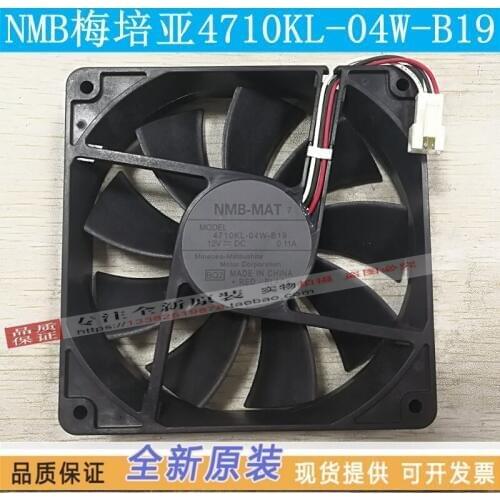 NEW NMB-MAT NMB 4710KL-04W-B19 12V 0.11A 12025 waterproof silence cooling fan