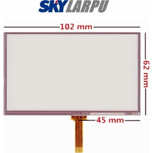 New 4.3''Inch 4 Wire Resistive Touch Screen 102mm*62mm AT043TN24 V.4 V.1 Touchscreen Panel Glass Digitizer for GPS Navigator