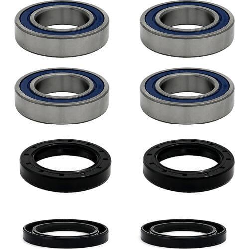 Both Rear Axle 4 Wheel Bearing 4 Seal Kit for Suzuki ATV King Quad 300 4x4 Quadrunner 250 2x4 4x4 replacement 09262-32008