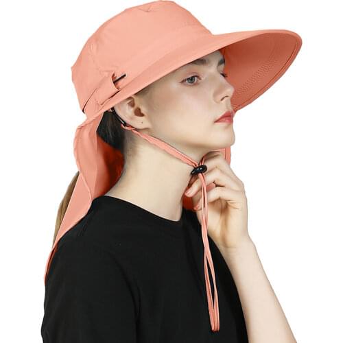 Outfly New Summer Sun Visor Hat Removable Mask and Neck Multi-functional Outdoor Hat for Women and Men Unisex
