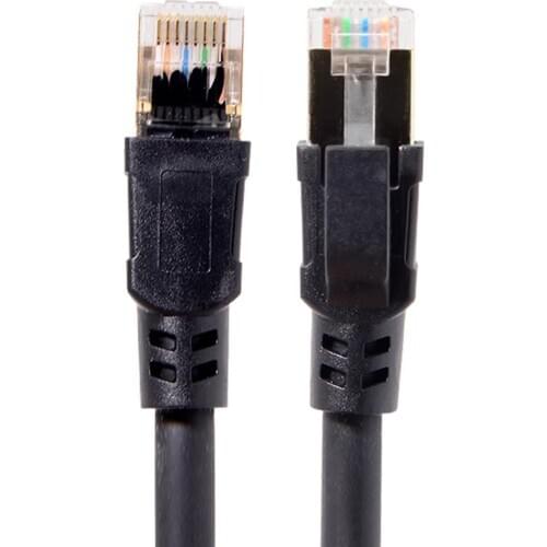 Xiwai RJ45 8P8C Cat8 Ethernet Network Lan Male to Male Cable Patch Cord 25/40Gbps for Router Laptop