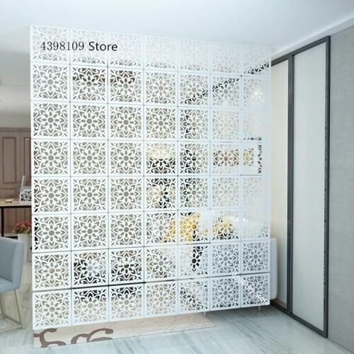 European-style pvc screen partition hollow folding hanging screen simple living room room fashion decorative partition screen
