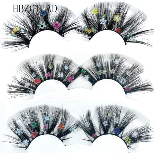 Faux Mink 25mm Butterfly Eyelashes With Packaging Boxes Hand Made Full Strip Charming 14/16/18mm Lashes With Butterflys On Them