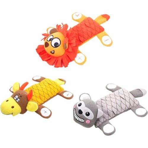 Cute Plush Dog Toys Funny Squeaky Animal Monkey Shape Dogg Chew Toys Pet Puppy Tooth Cleaning Tools Pet Interactive Accessories