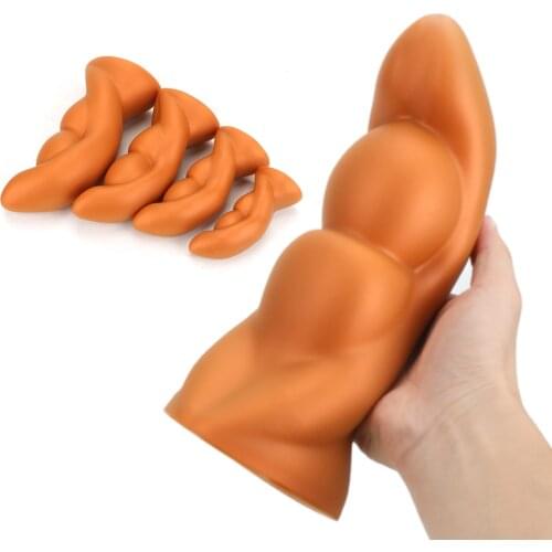 Super Huge Size Anal Plug Butt Plugs 4 Sizes Anus Stimulator Sex Toys For Man Woman Big Anal Beads Prostate Massager