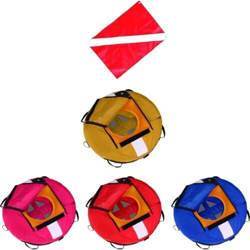 Freediving Freediver Training Buoy Instructor Safety Float + Scuba Diver Down Flag Signal Banner