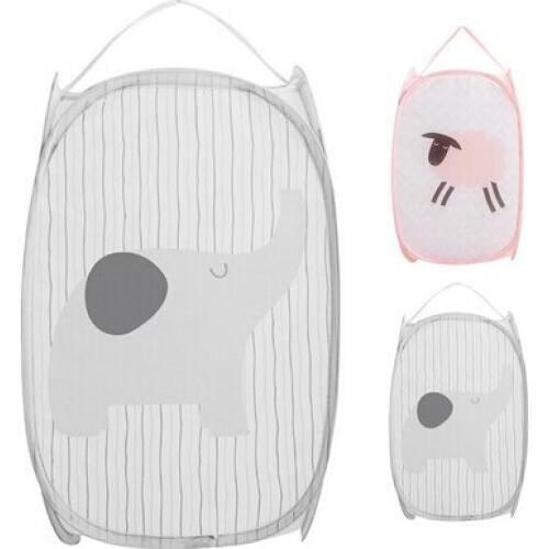 Waterproof Foldable Fabric Laundry Basket Storage Bin Home Bathroom Organizer Nursery Dirty