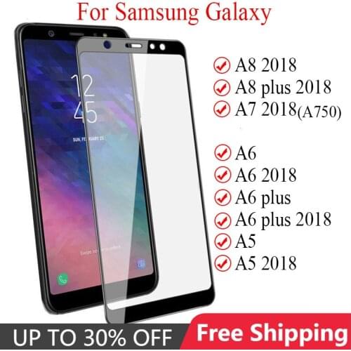 Scratch Proof Ultra Thin Protective Glass For Samsung Galaxy A7 A8 A6 A5 Plus Screen Protector Glass for Galaxy J8 J7 J6 J4 Plus