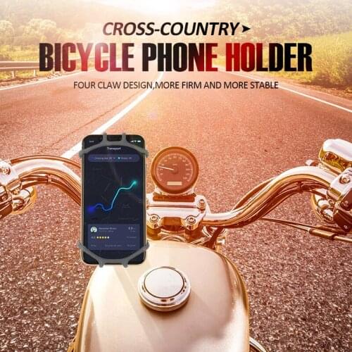 1pc Universal Bicycle Mobile Phone Holder Silicone Motorcycle Bike Handlebar Stand Mount Bracket Mount Holder For iPhone