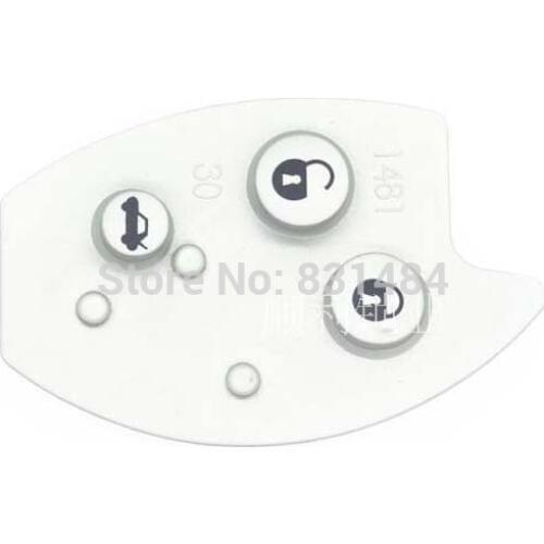 10pcs/lot Replacement Remote Key Soft Pad Mat fits For Citroen Xsara C5 3 buttons Auto parts car accessoriels 6.2*4*0.5cm