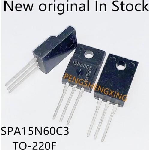 10PCS/LOT SPA15N60C3 TO220F 15N60C3 TO-220F SPA15N60 15N60 600V 15A New original spot hot sale