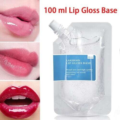 100ml Clear Lip Gloss Base Gel Lip Glaze Material Odorless Moisturizing Base Gel Lipgloss Base oil for DIY Lip Gloss Wholesale