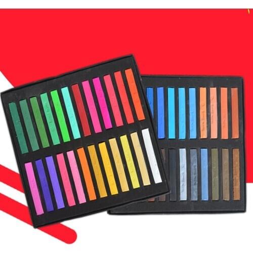 12/24/36/48 Colors Soft Masters Pastel Colored Chalk Drawing Coloring Dye Hair Art Supplies