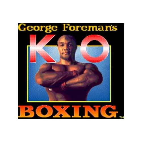 George Foremans KO Boxing NTSC Version 16 Bit 46 Pin Big Gray Game Card For USA Game Players