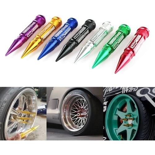 20 Pcs Power K Break Alloy Aluminum 90MM Wheel Lug Nut With Spikes Extended Tuner Wheels Rims Spikes
