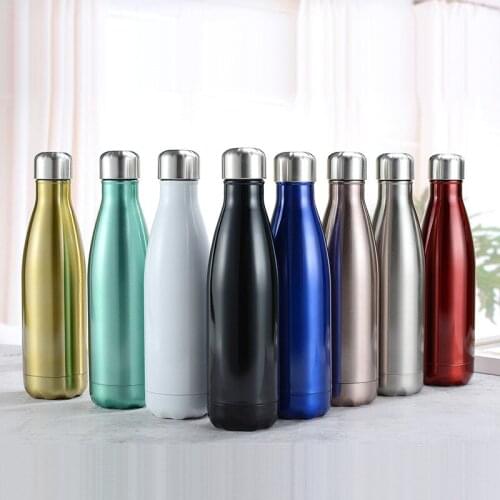 500ml Stainles Steel Water Bottle Thermos Bottle Cola Motion Sport Water Bottle Rugged Water Cup for Sport
