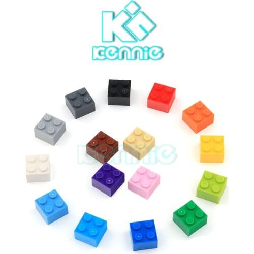 750pcs/lot Kennie NO.3003 Bulk color Parts bulk 2x2 high brick Particles Classic Small Building Blocks Parts DIY toys 1K