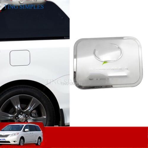Car Styling 304 Stainless Steel Fuel Tank Cover Gax Box Cap 2011 2012 2013 2014 2015 2016 20172018 For Toyota Sienna Accessories