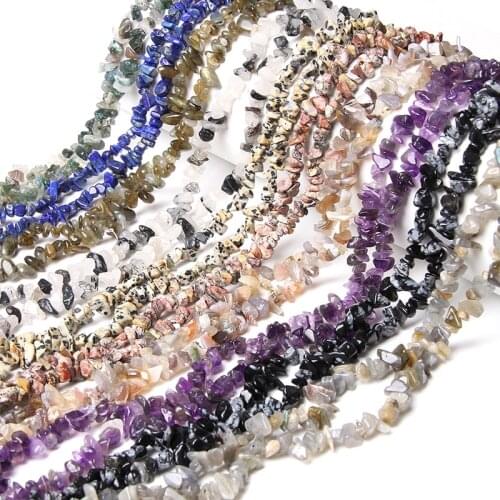 5-8 mm Drilled Natural Labradorite Opalite Chips Beads Reiki Irregular Shape Gravels Stone Beads For DIY Making Jewelry Necklace