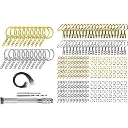 1 Set Key Chain Split Rings Pendants Keychain DIY Crafts Epoxy Resin Jewelry Earrings Making Accessories