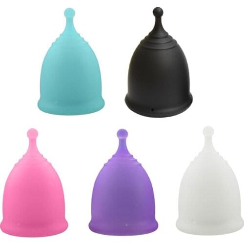 Womens Menstrual Cup Period Cup Soft Silicone Feminine Hygiene Copa Menstrual Reusable Heavy Flow Menstrual Cup Washable