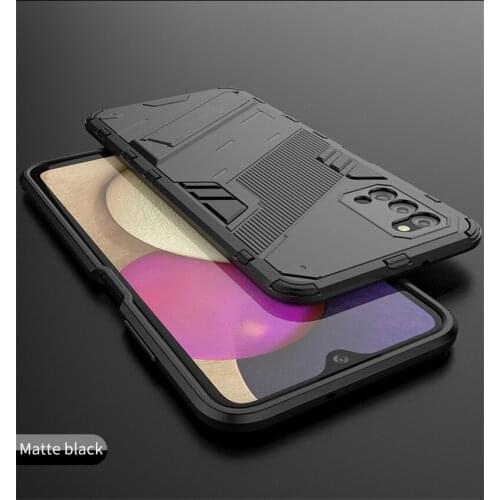 For Samsung Galaxy A03S Case Cover for Samsung Galaxy A03S Bumper Kickstand Holder Protect Armor Phone Case for Samsung A32 4G
