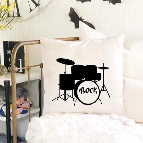 Black and White Geometric Series Home Decor 45X45cm Print Pillow Case Fashion Smooth Terylene Comfort Home Car Cushion Cover