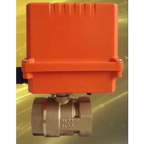 DC24V 2" BSP DN50 Brass Motorized Ball Valve Actuator 25Nm With Instruction