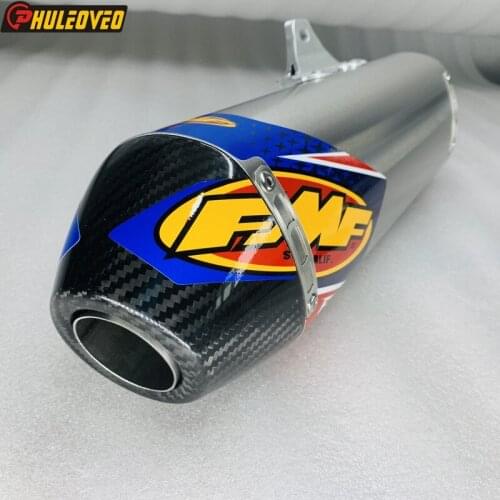 Titanium Alloy Customized ID:51mm/54mm/57mm/61mm/63mm/65mm/67mm/70mm Motorcycle Muffler Exhaust Escape Leakage with Carbon Tip