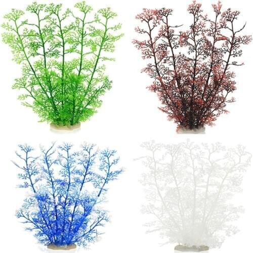 Artificial Fish Tank Ornament Simulation Coral Tree Aquarium Under Water Grass Flower Ornament Underwater Decor Accessories