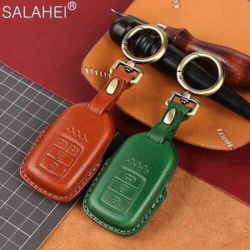 Leather Car Key Case Cover For Honda Accord EX EXL Civic Crv Crz Hrv Pilot Ridgeline 2016 2017 2018 Keychain Interior Accessorie