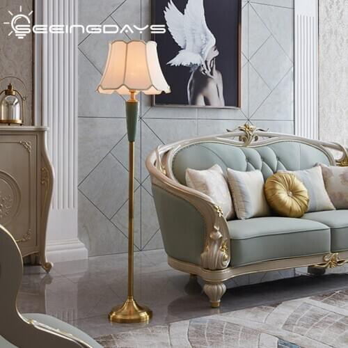 40x160cm American Style Green Ceramic Floor Lamp For Living Room Bedroom Villa Dining Room Bedroom Decoration Bedside Lamp