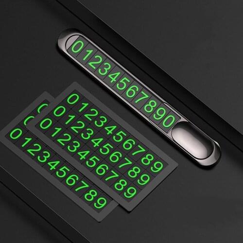 Phone Number In Car Parking License Plate Temporary Stop Sign Temporary Car Parking Card Phone Number Card Plate Hidden Switch