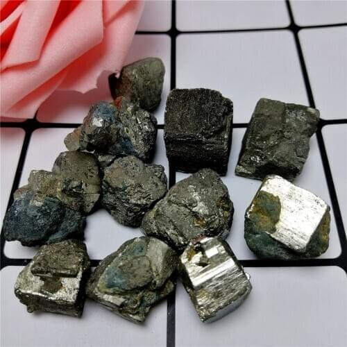 Wholesale price natural stones and minerals crystals natural specimen Cube cluster pyrite specimens healing crystals lot