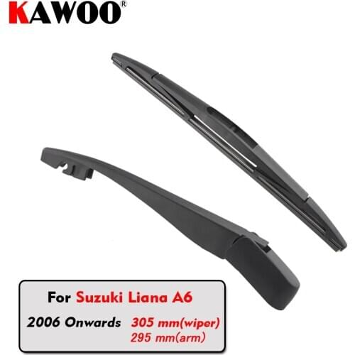 KAWOO Car Rear Wiper Blade Blades Back Window Wipers Arm For Suzuki Liana A6 Hatchback (2006 Onwards)305mm Auto Windscreen Blade