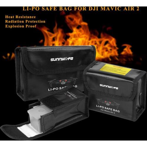 Safe Battery Explosion-proof Protective Bag for DJI Mavic Air 2 Drone LiPo Battery Storage Bag Case for mavic air 2 Accessories