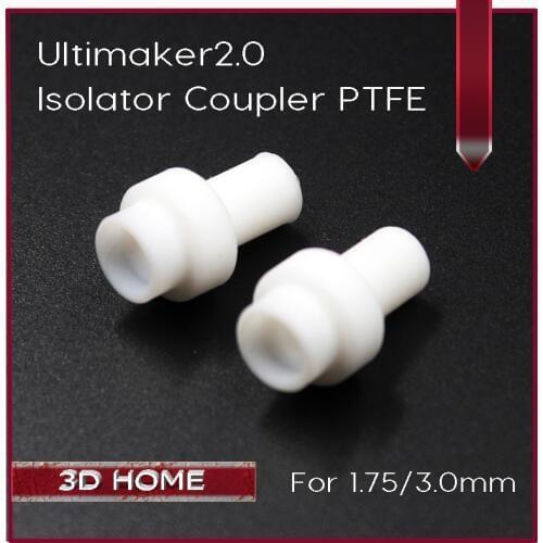 1Pcs Ultimaker 2 UM2 Hot End Isolator Coupler PTFE Inner Sleeve For 1.75mm 3mm Filament High Quality
