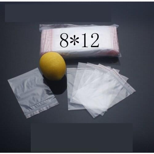 100Pcs mini small 8x12cm Self Seal Packaging Bag for Business Kitchen Cookie Storage Transparent Cellphone Gift Opp Plastic bags