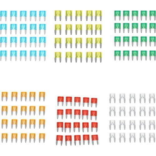 120 Pieces 5A 7.5A 10A 15A 20A 25A 30A Mini Blade Fuses for Automotive Car
