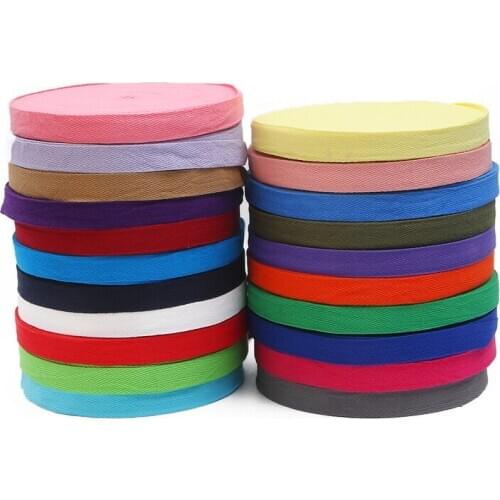 2cm 5 Yards/Bag Multi Color Herringbone Tape Ribbons 100% Cotton Woven Ribbon Sewing Overlock Cloth Strap Belt DIY Accessories