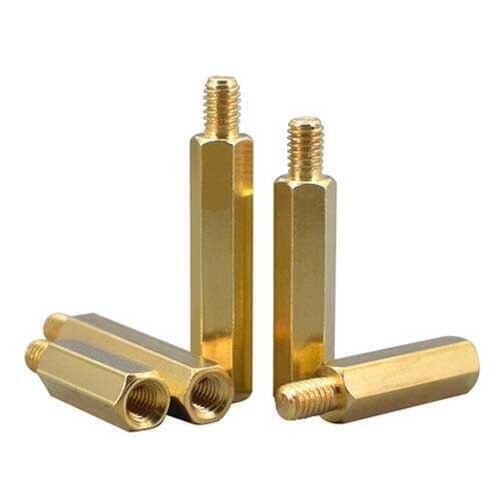 26pcs M3 brass screw bolt hexagon single head thread screws standoff spacer bolt column machine nail host case screw 13mm-30mm