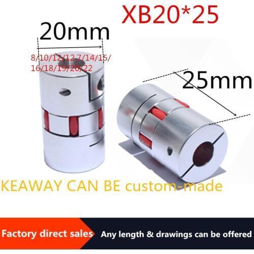 3pc XB 20*25shaft Coupler Aluminium Plum Flexible Shaft Coupling D20L25 Motor Connector Flexible Coupler For motor balll screw