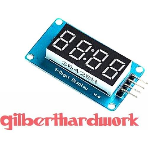4 Digital Tube Display Module Led Adjustable Brightness Electronic Blocks